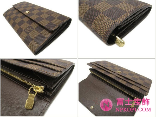 (LOUIS VUITTON)ルイヴィトン ブランドコピー ダミエ長財布 ポルトフォイユサラ N61734